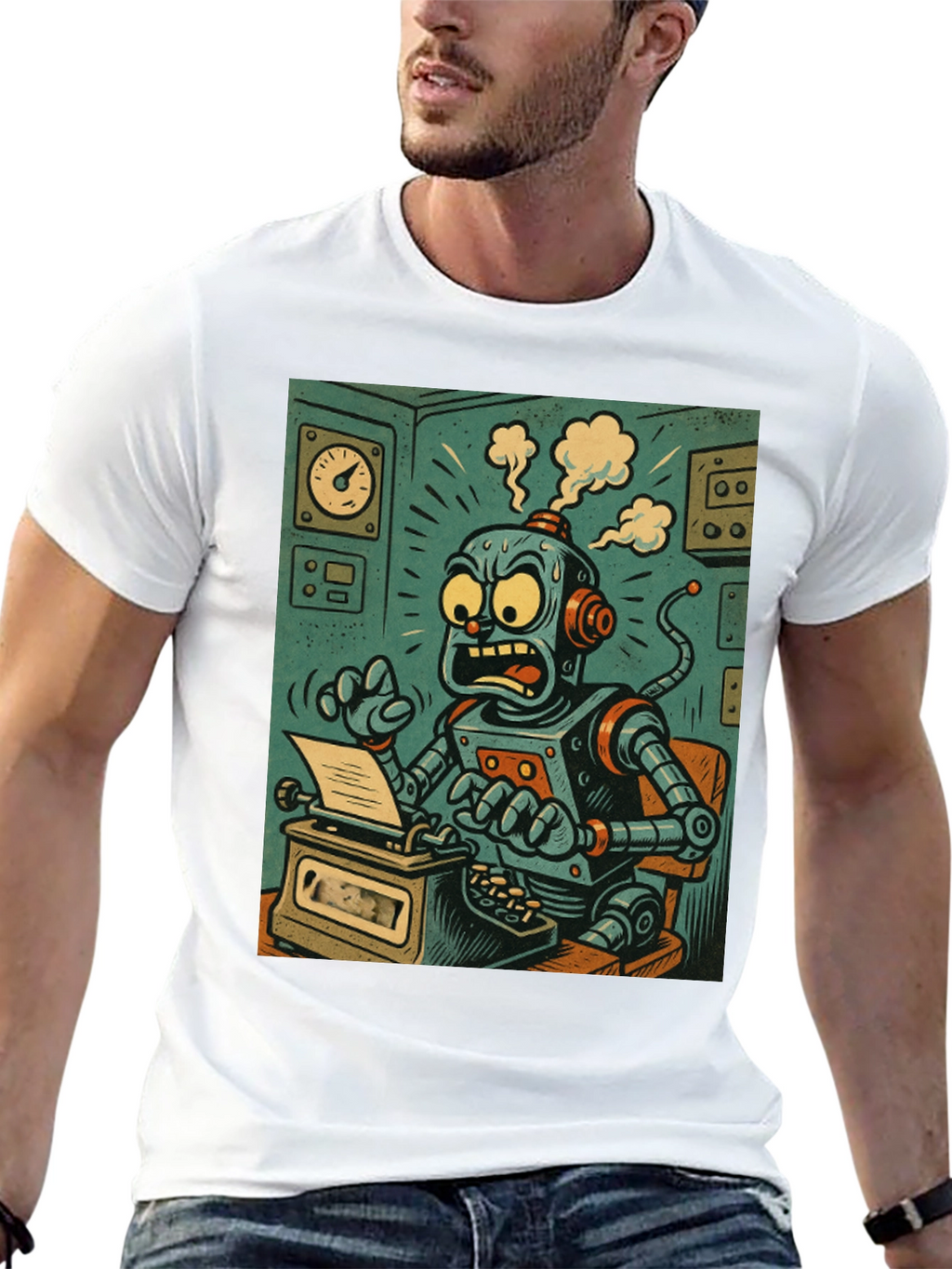 Robot Overload T-Shirt - Sci-Fi Style