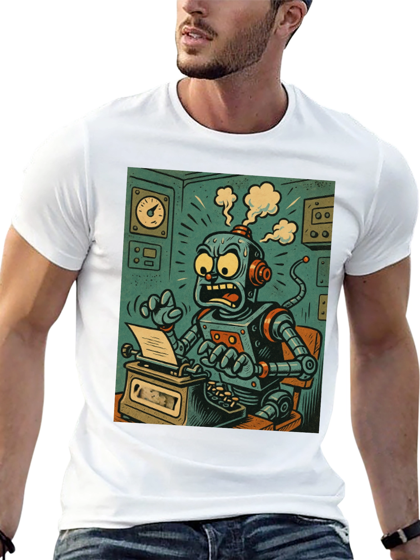 Robot Overload T-Shirt - Sci-Fi Style