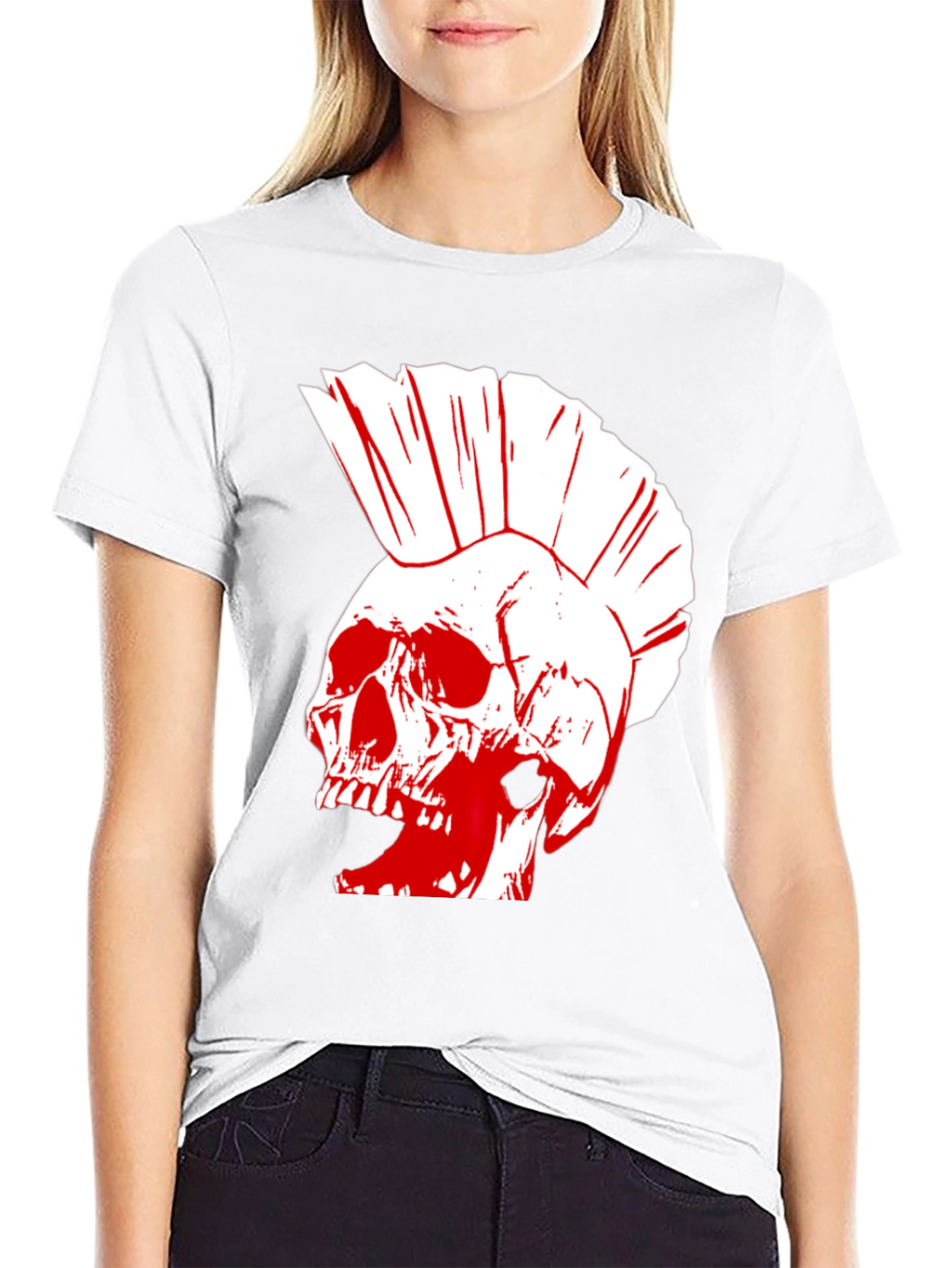 Punk Skull Graphic T-Shirt