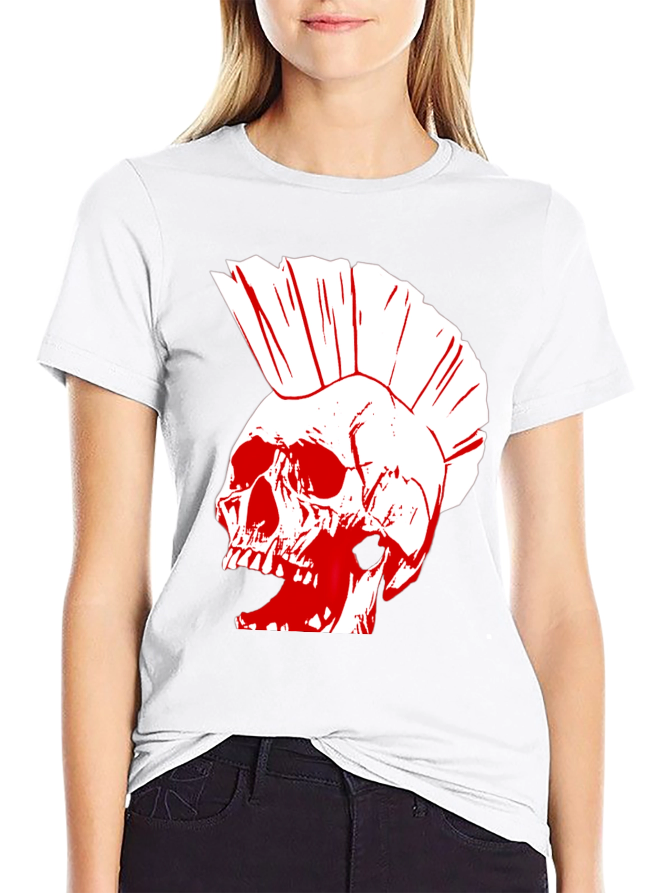Punk Skull Graphic T-Shirt
