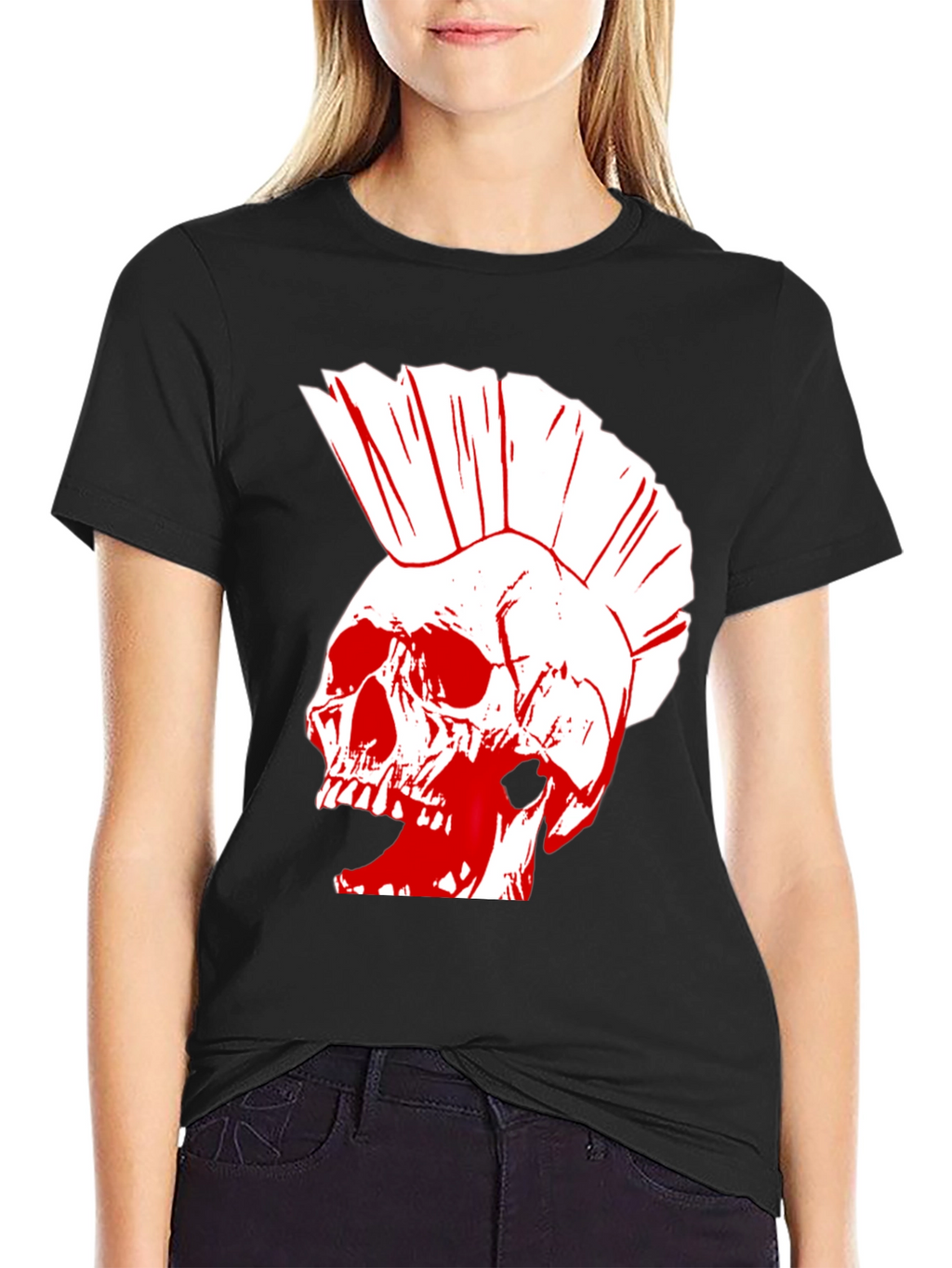 Punk Skull Graphic T-Shirt