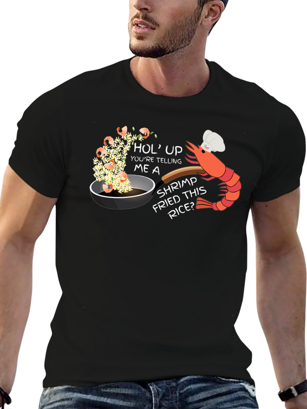 Shrimp Fried Rice Humor T-Shirt