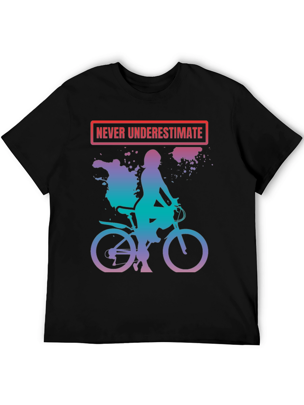 Never Underestimate Biker Woman T-Shirt