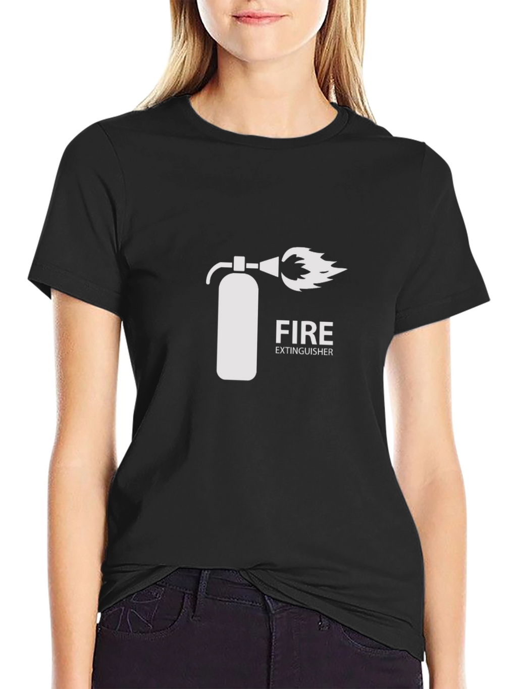 Fire Extinguisher Graphic T-Shirt - Trendy Cotton Tee