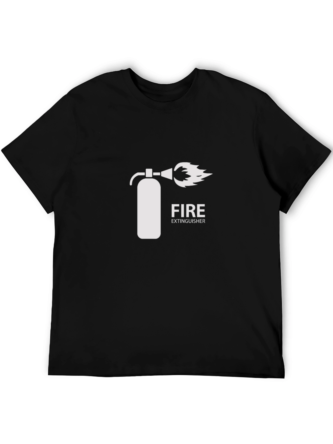 Fire Extinguisher Graphic T-Shirt - Trendy Cotton Tee