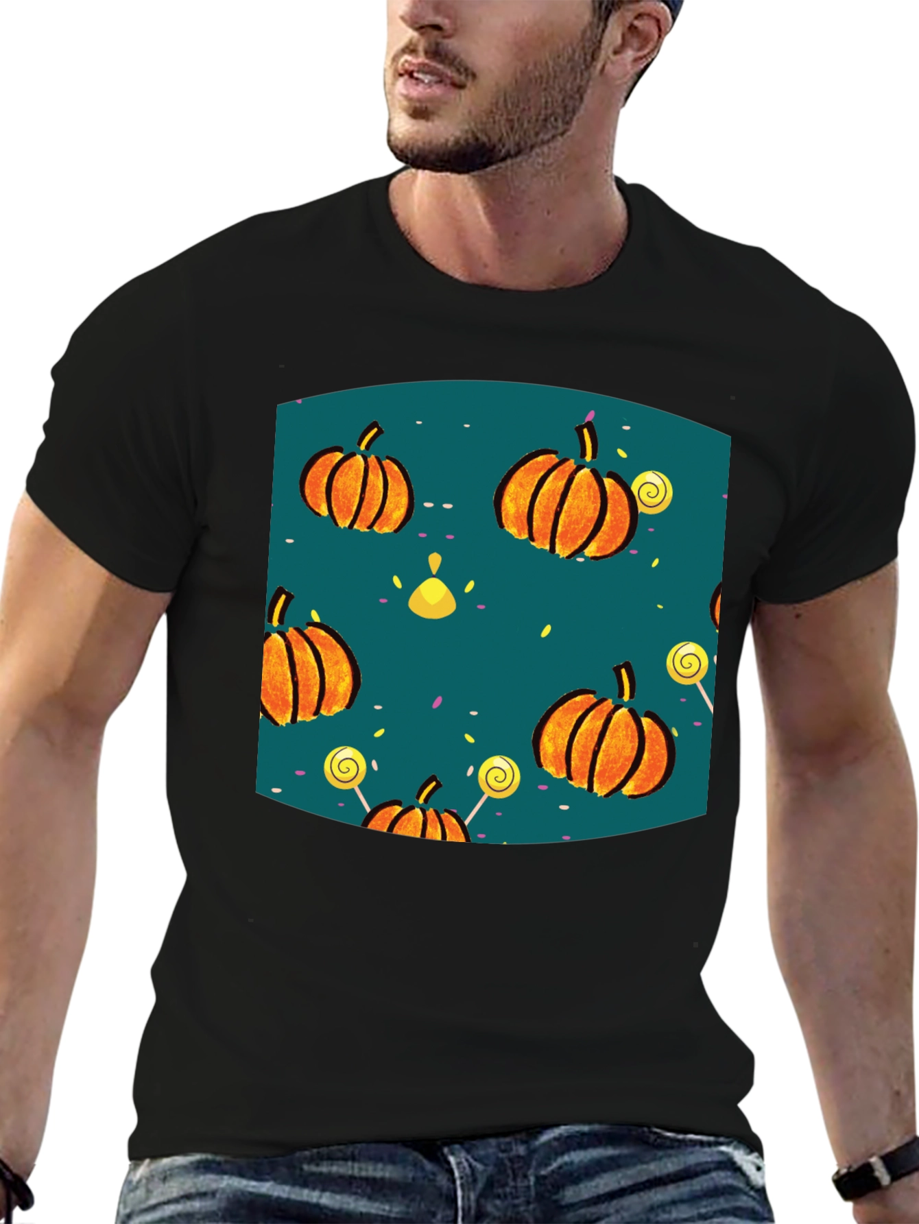 Halloween Pumpkin Lollipop T-Shirt