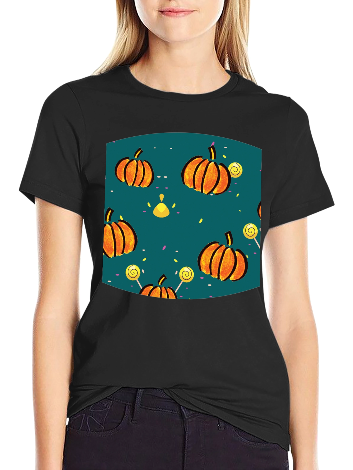 Halloween Pumpkin Lollipop T-Shirt