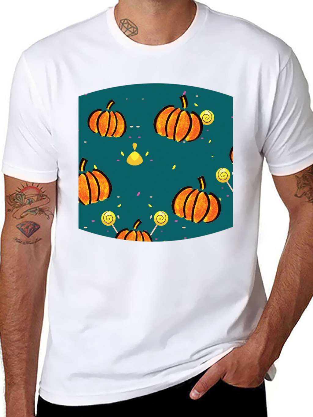Halloween Pumpkin Lollipop T-Shirt