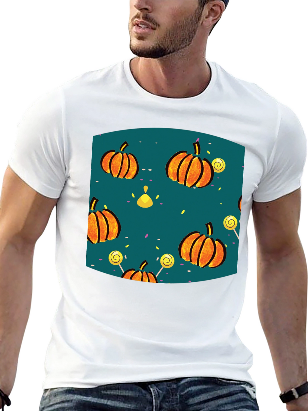 Halloween Pumpkin Lollipop T-Shirt