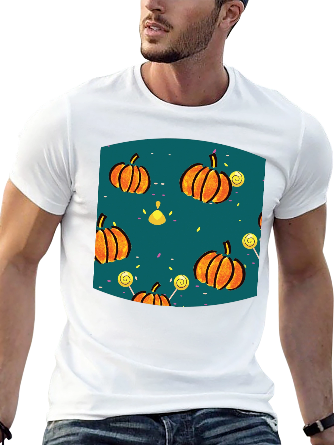 Halloween Pumpkin Lollipop T-Shirt