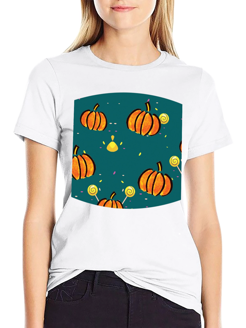 Halloween Pumpkin Lollipop T-Shirt