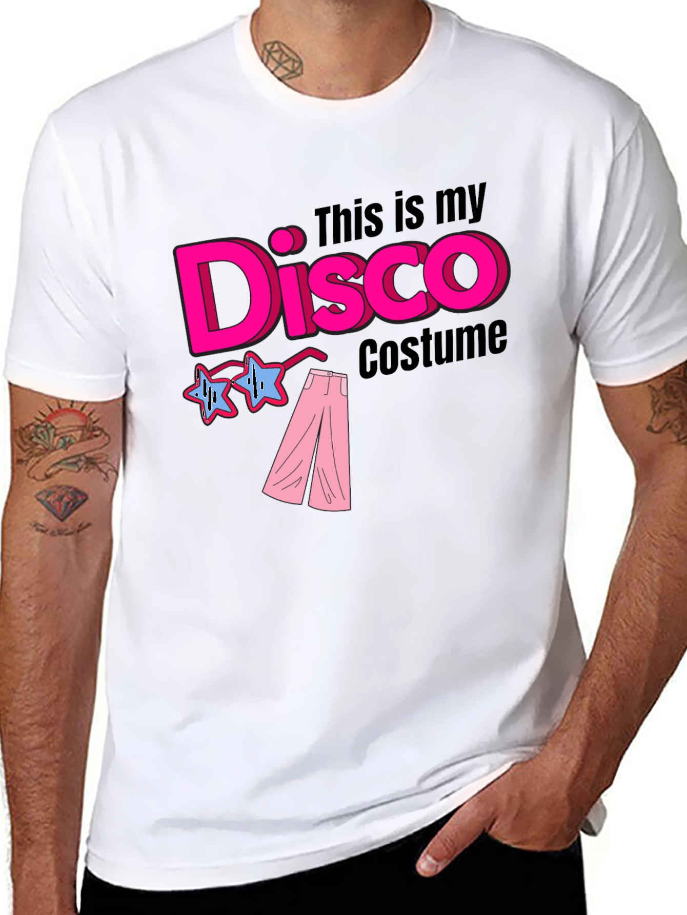 Disco Costume Black T-Shirt