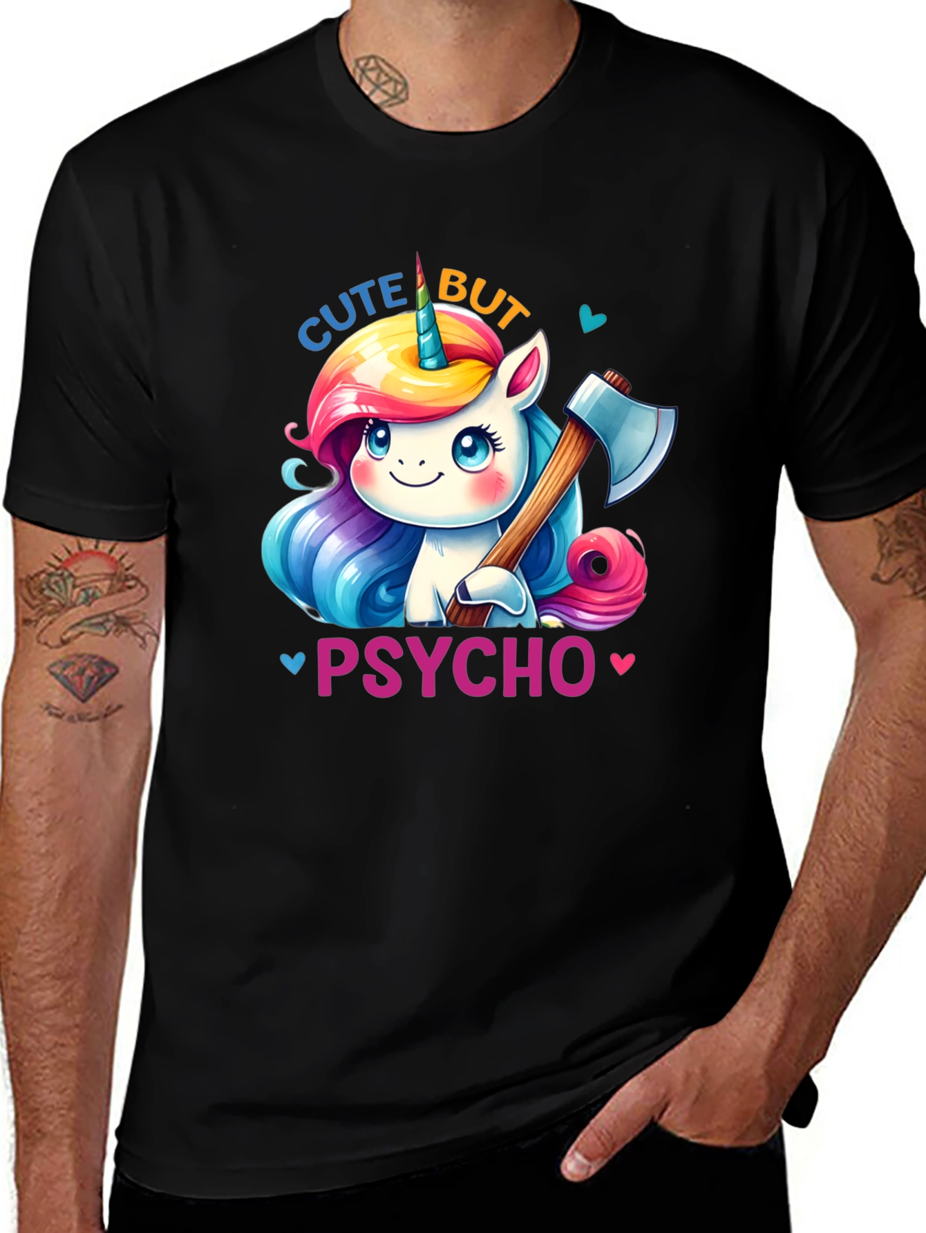 Cute But Psycho Unicorn T-Shirt