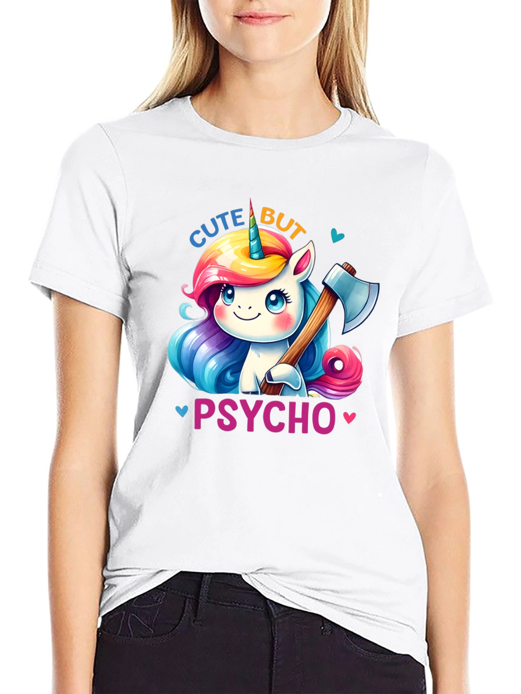 Cute But Psycho Unicorn T-Shirt
