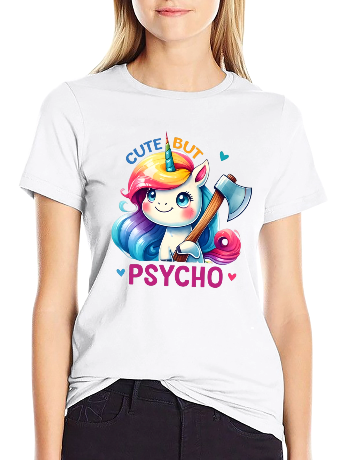 Cute But Psycho Unicorn T-Shirt