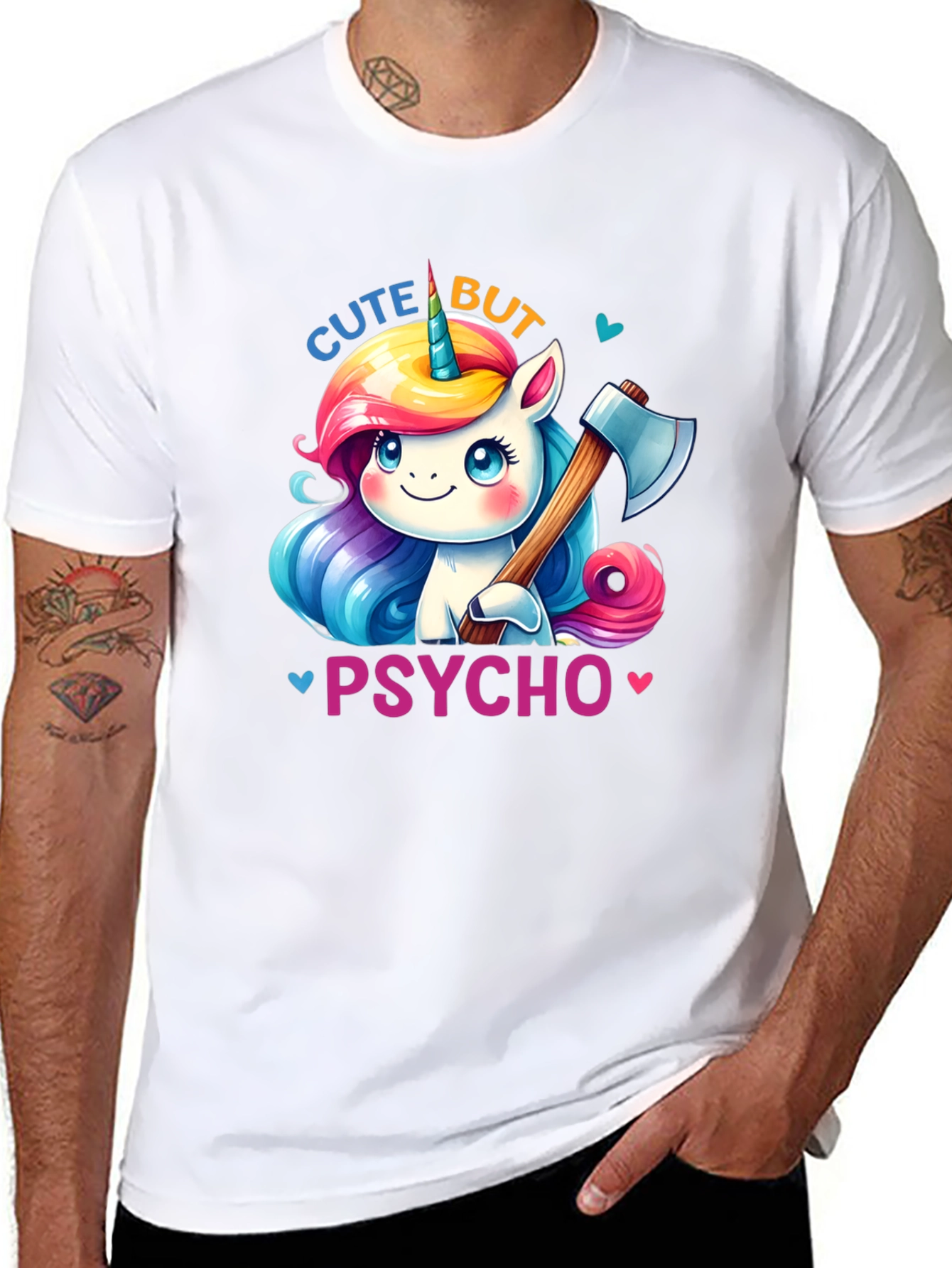 Cute But Psycho Unicorn T-Shirt