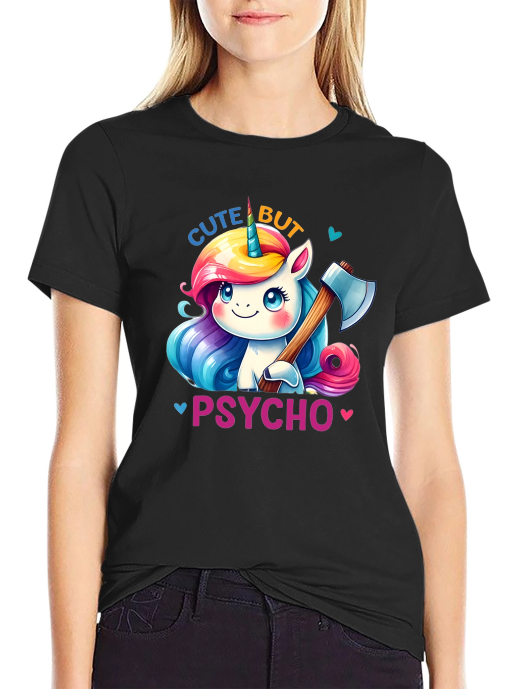 Cute But Psycho Unicorn T-Shirt