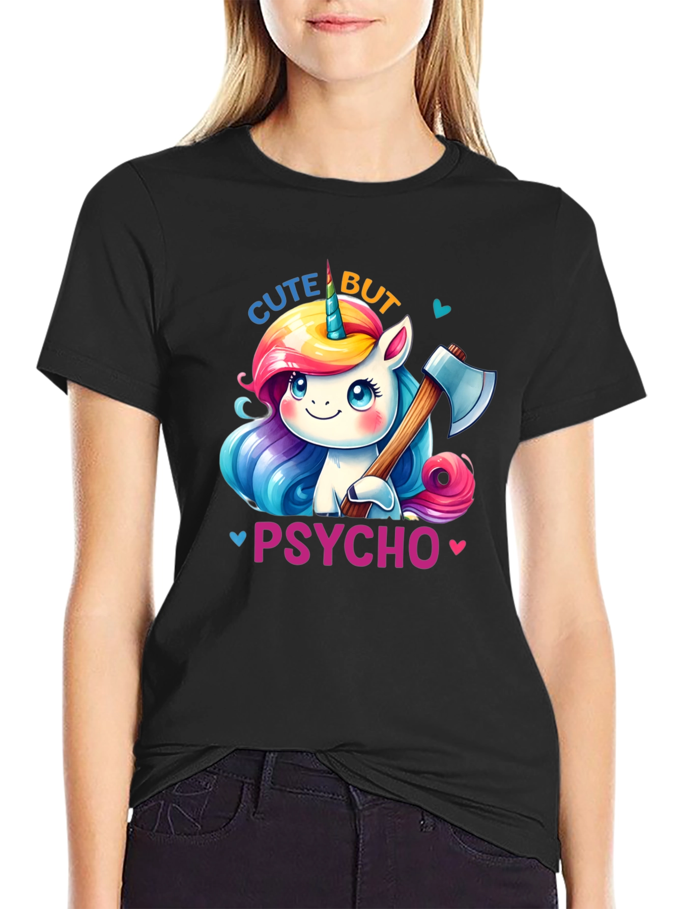 Cute But Psycho Unicorn T-Shirt