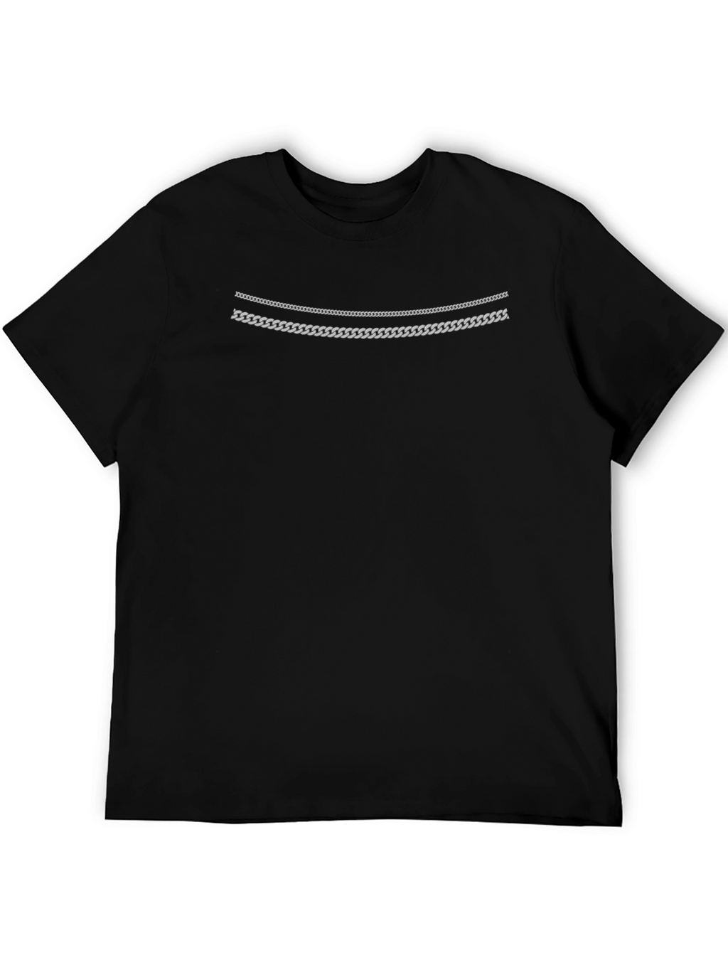 Chained Black Tee - Stylish & Edgy