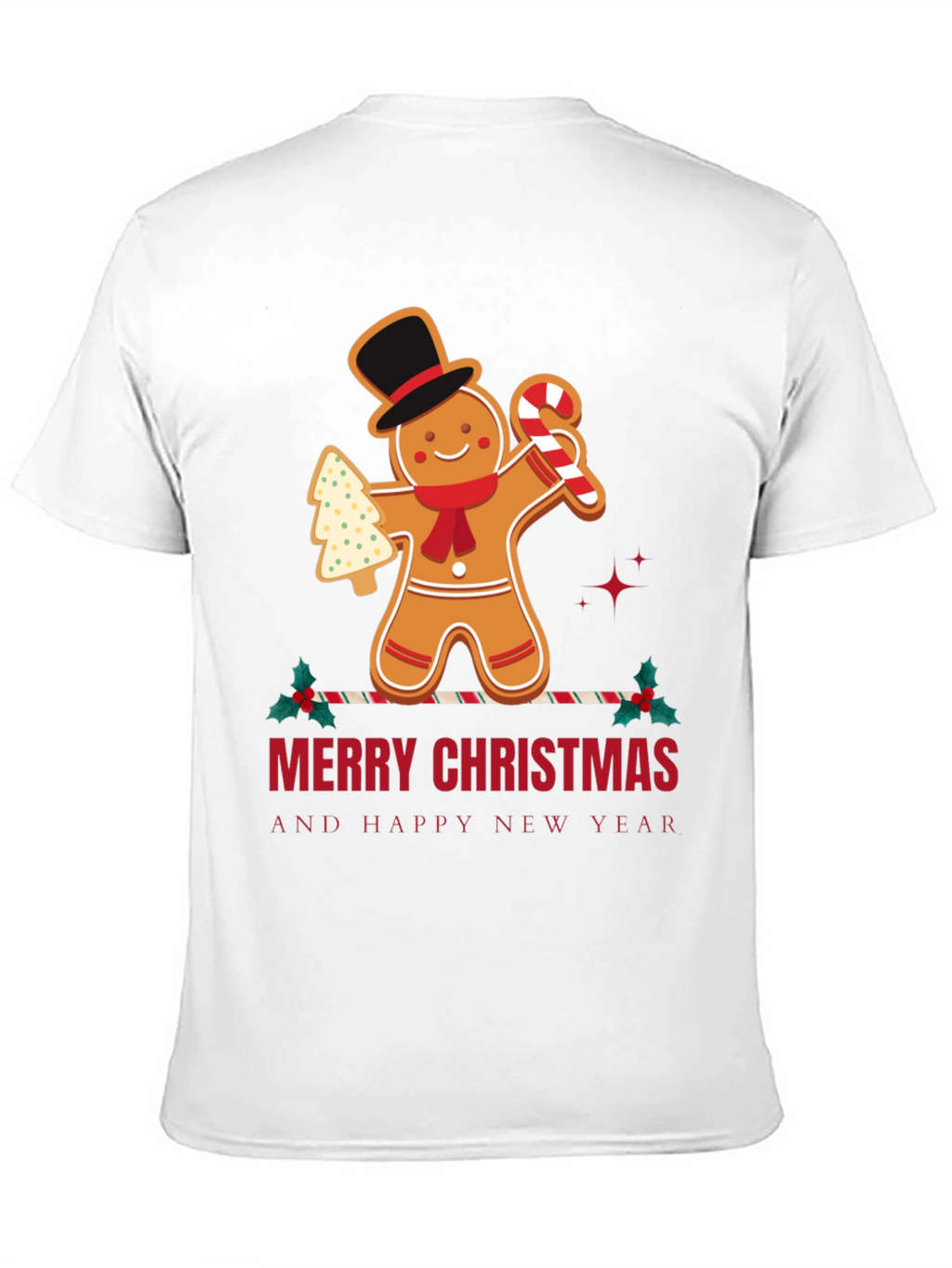 Christmas Gingerbread Man Graphic Tee