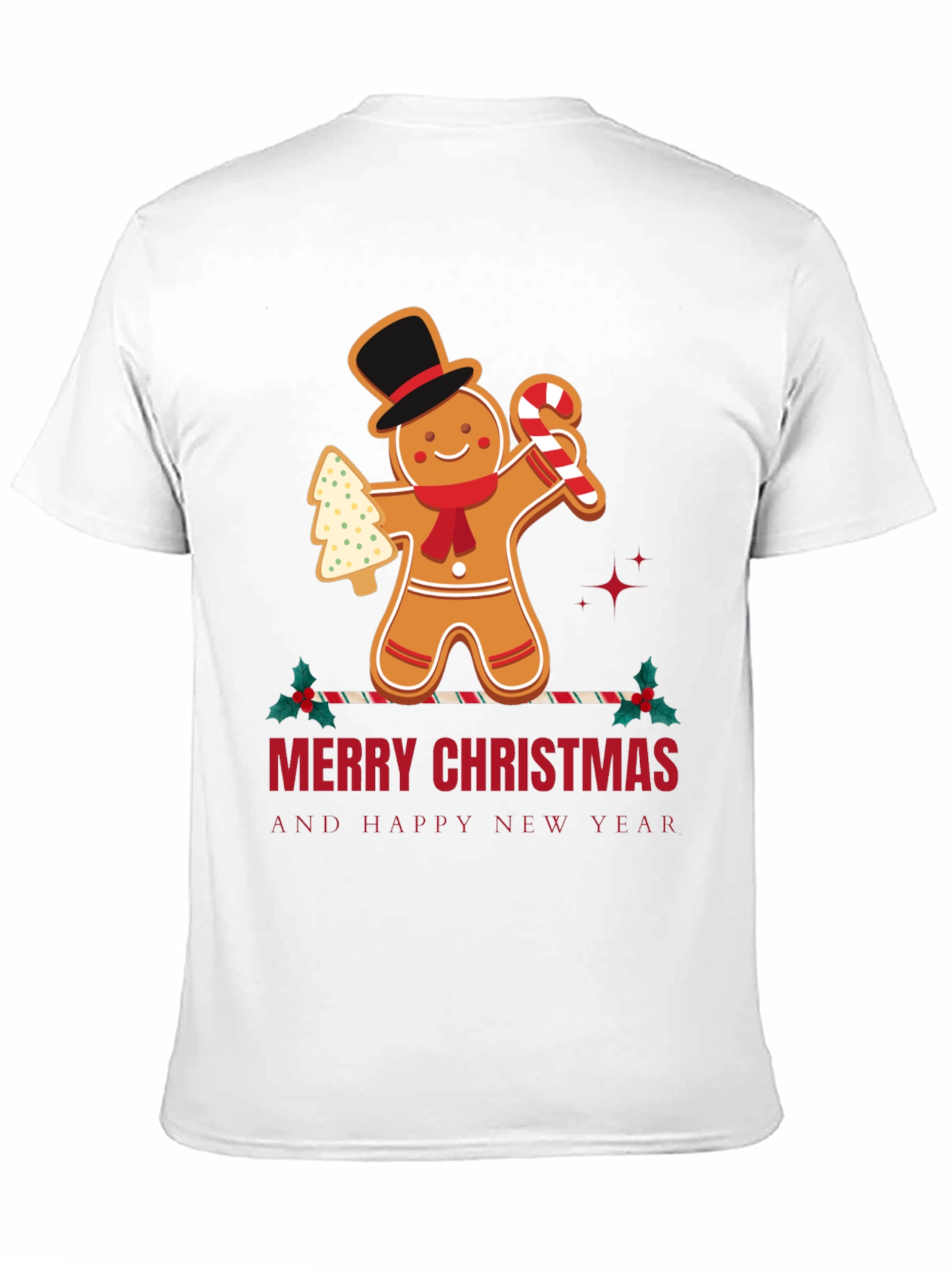 Christmas Gingerbread Man Graphic Tee