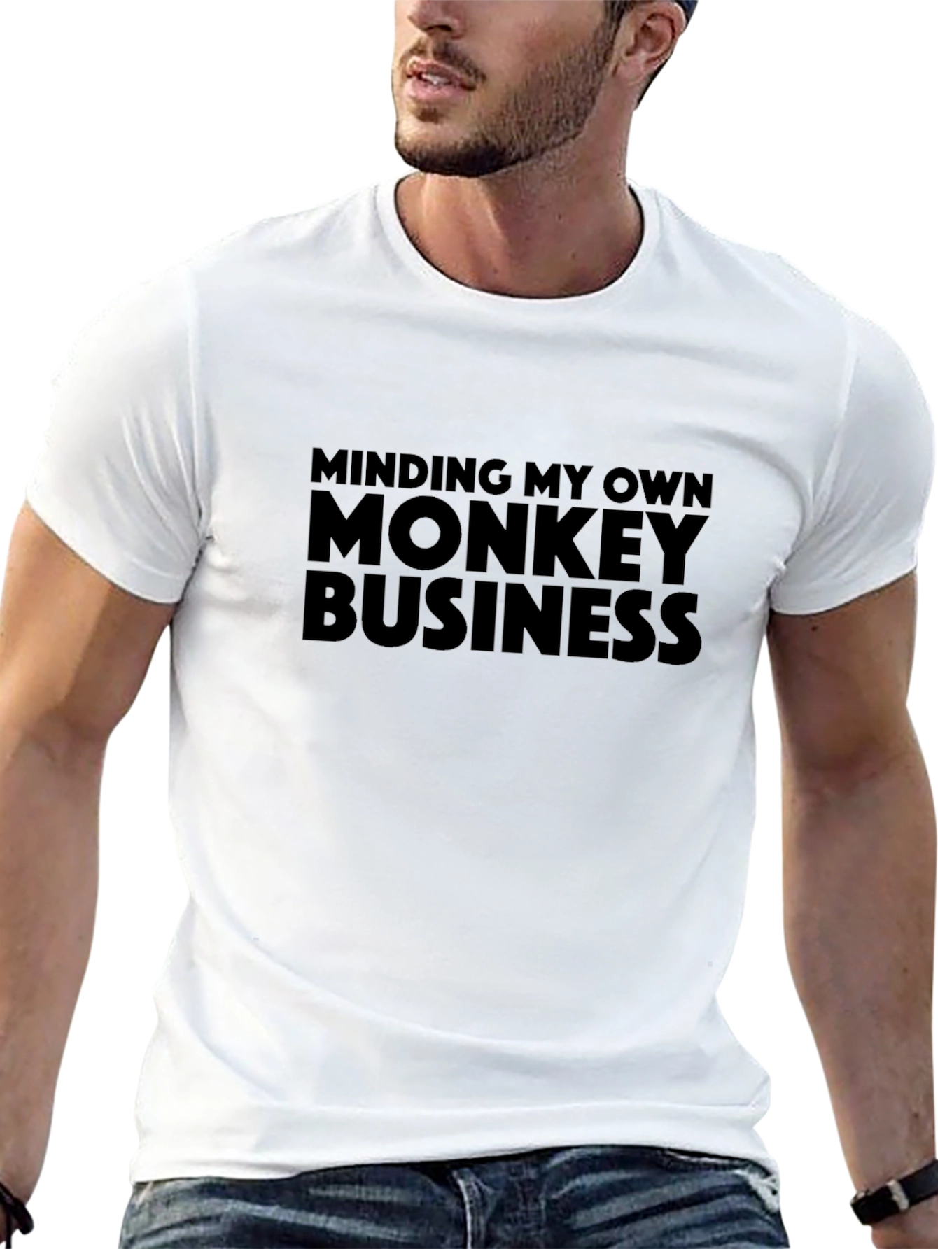 Minding My Own Monkey Business T-Shirt - Black