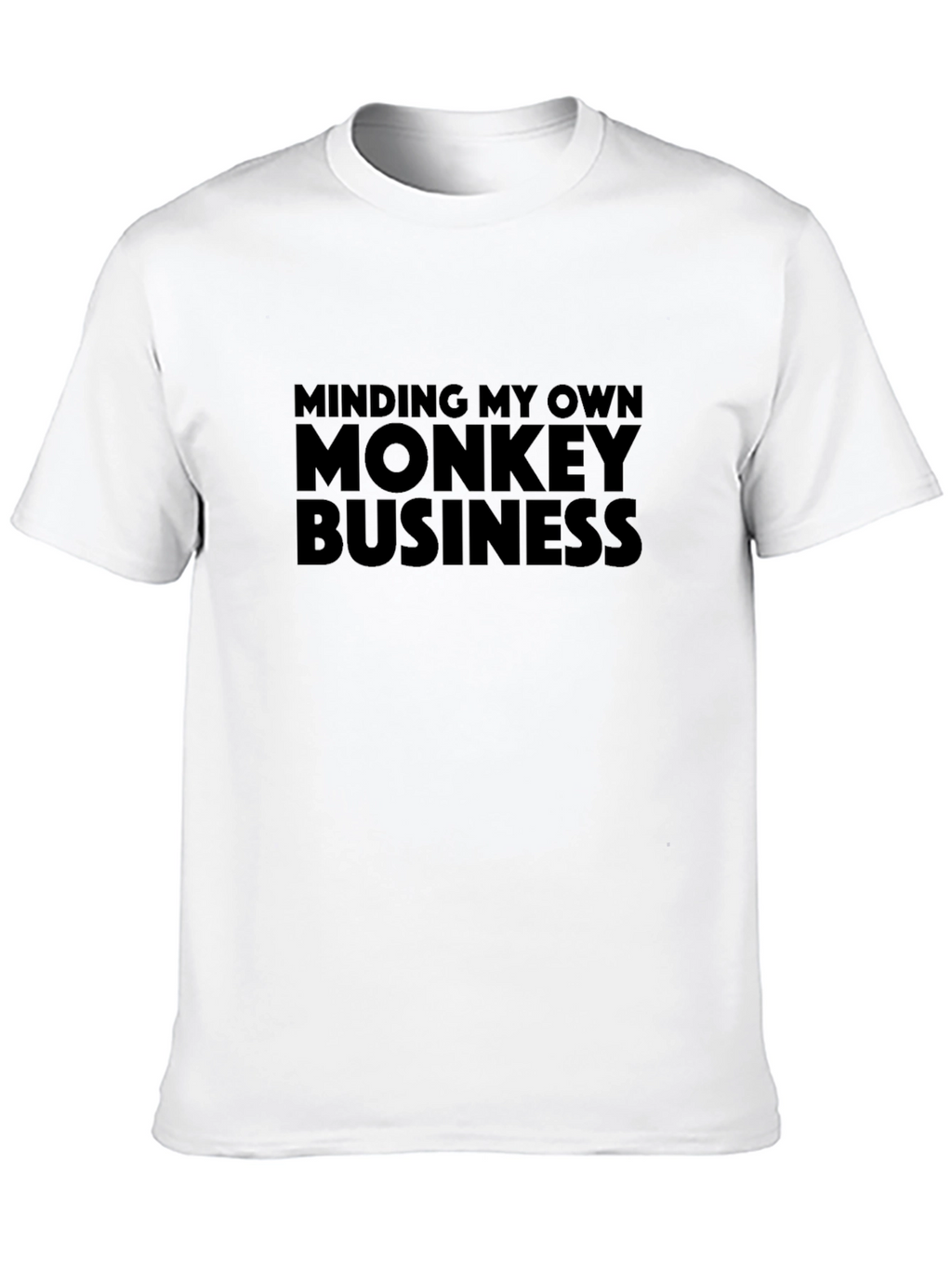 Minding My Own Monkey Business T-Shirt - Black