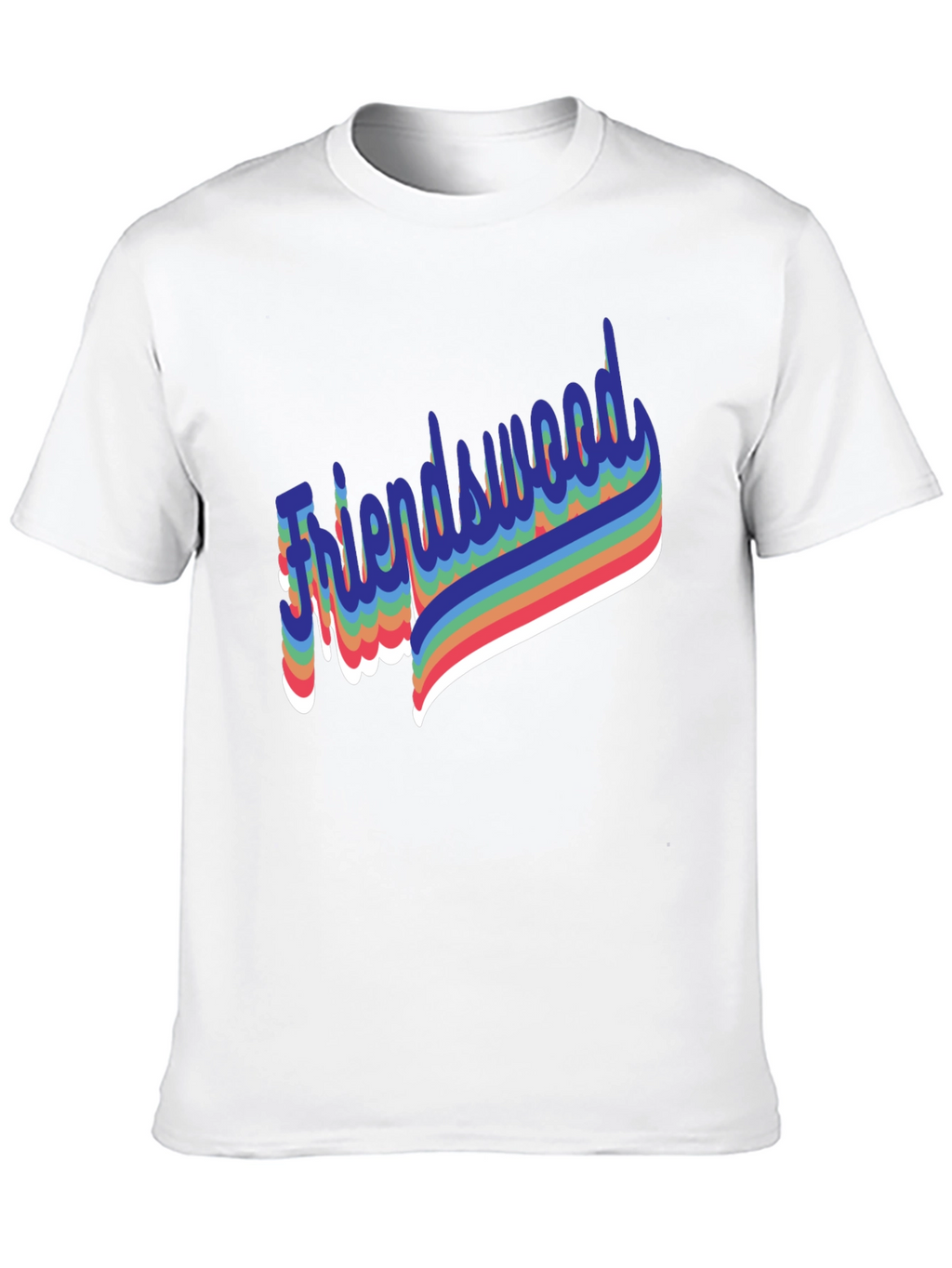Friendswood Rainbow Retro T-Shirt