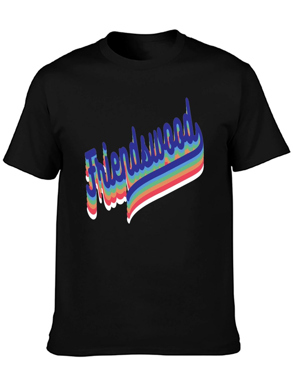 Friendswood Rainbow Retro T-Shirt