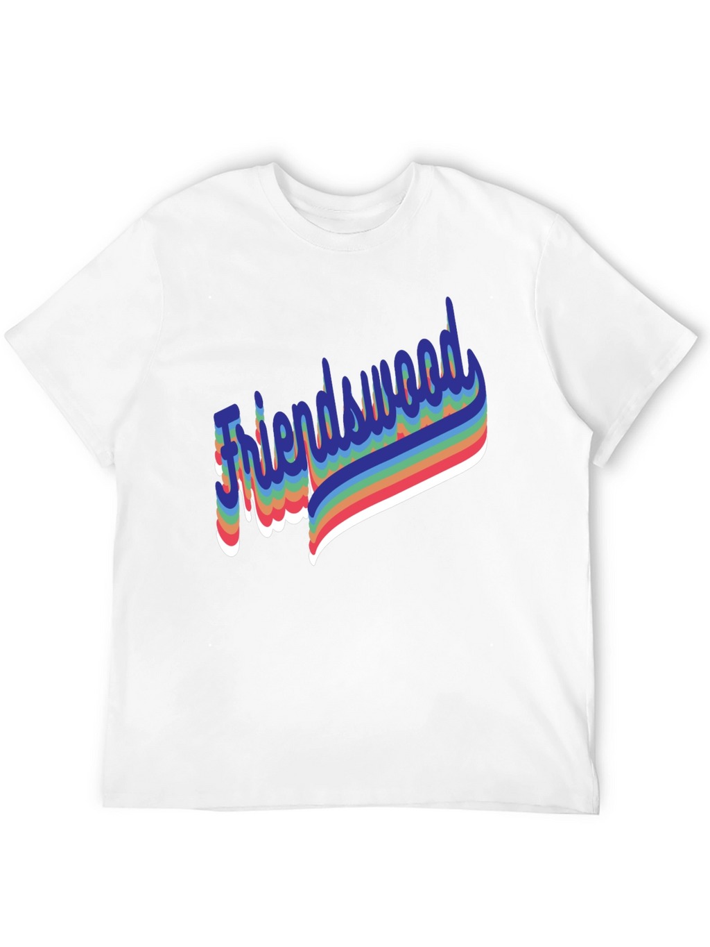 Friendswood Rainbow Retro T-Shirt