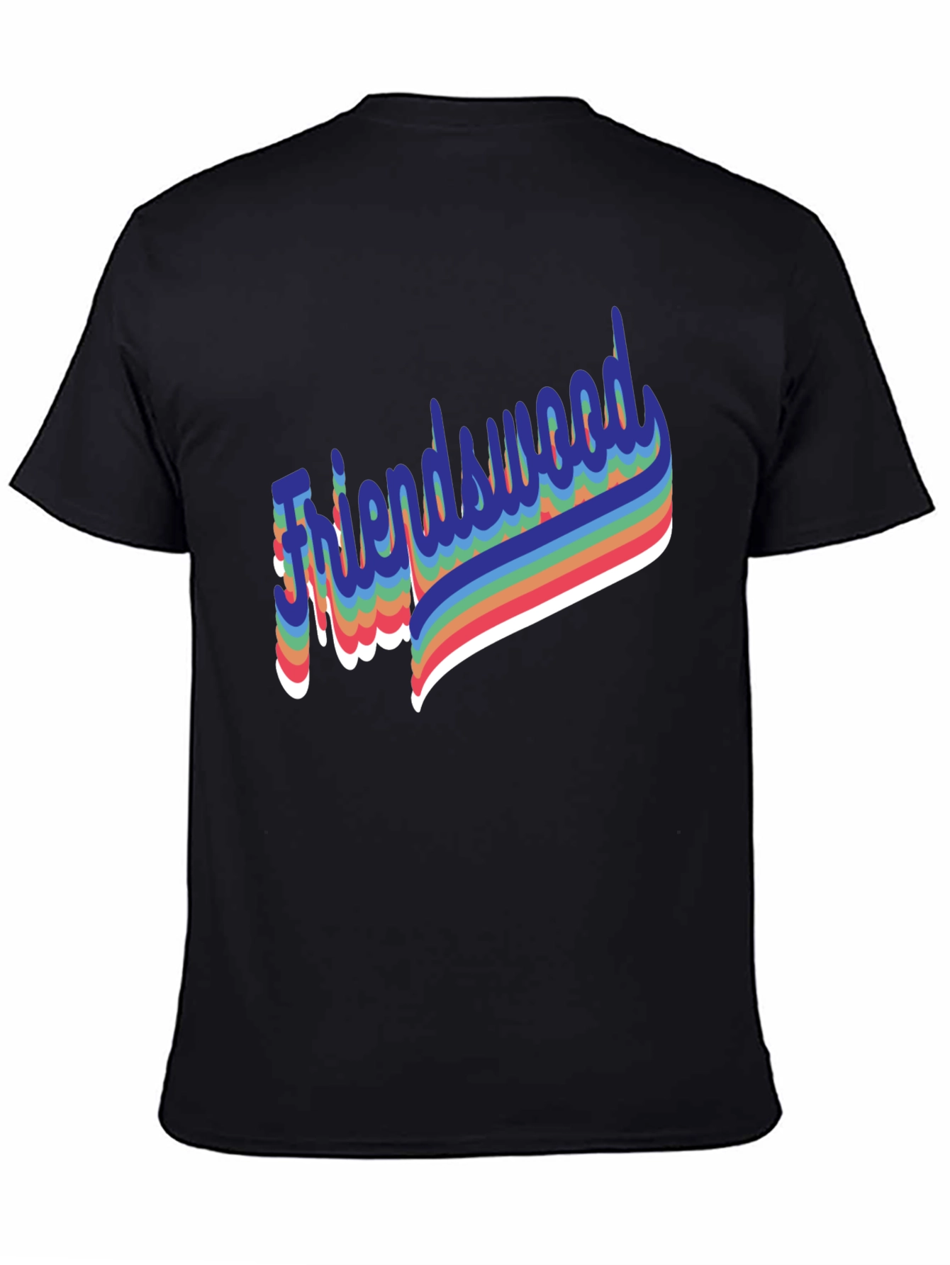 Friendswood Rainbow Retro T-Shirt