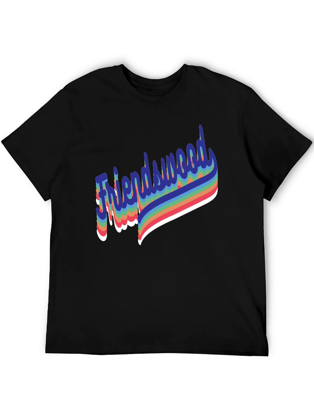 Friendswood Rainbow Retro T-Shirt