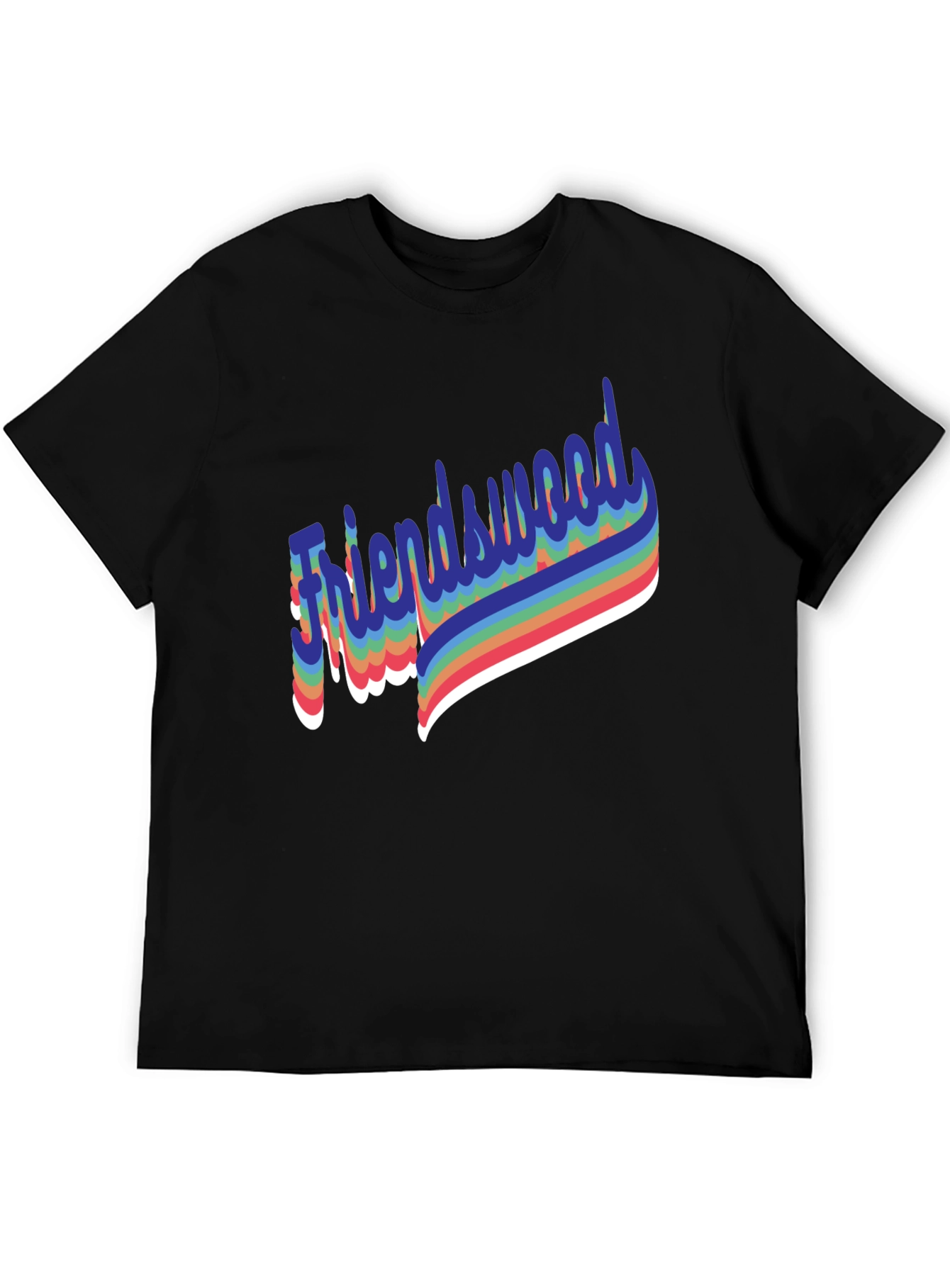 Friendswood Rainbow Retro T-Shirt