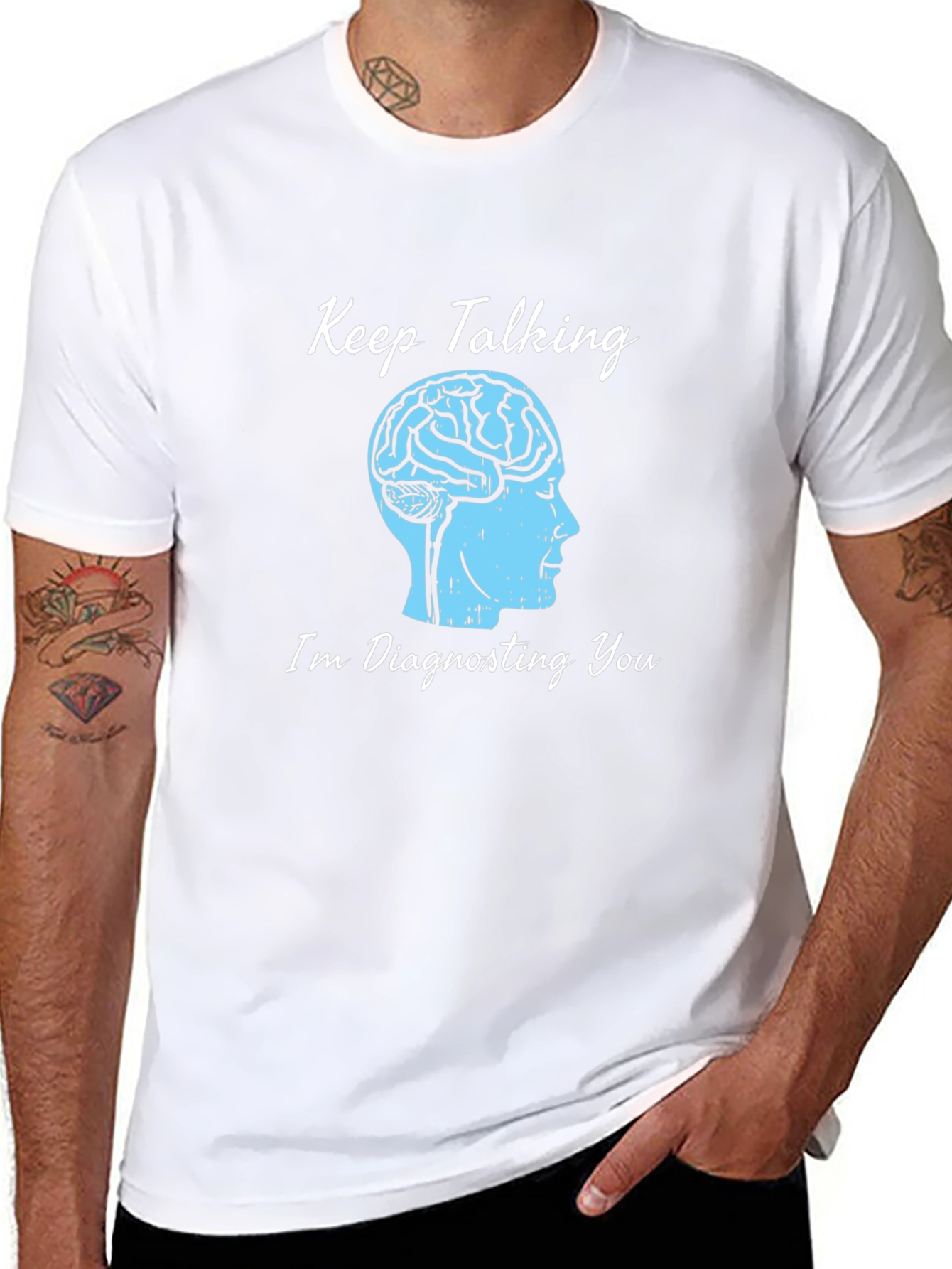 Keep Talking Brain Tee - Diagnosing You T-Shirt