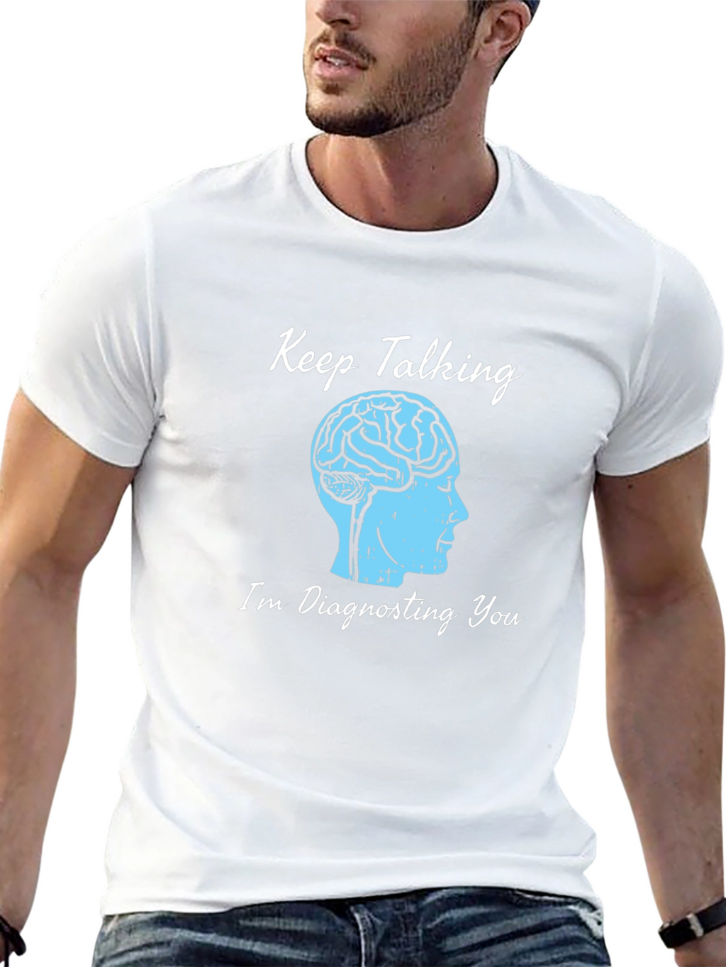 Keep Talking Brain Tee - Diagnosing You T-Shirt