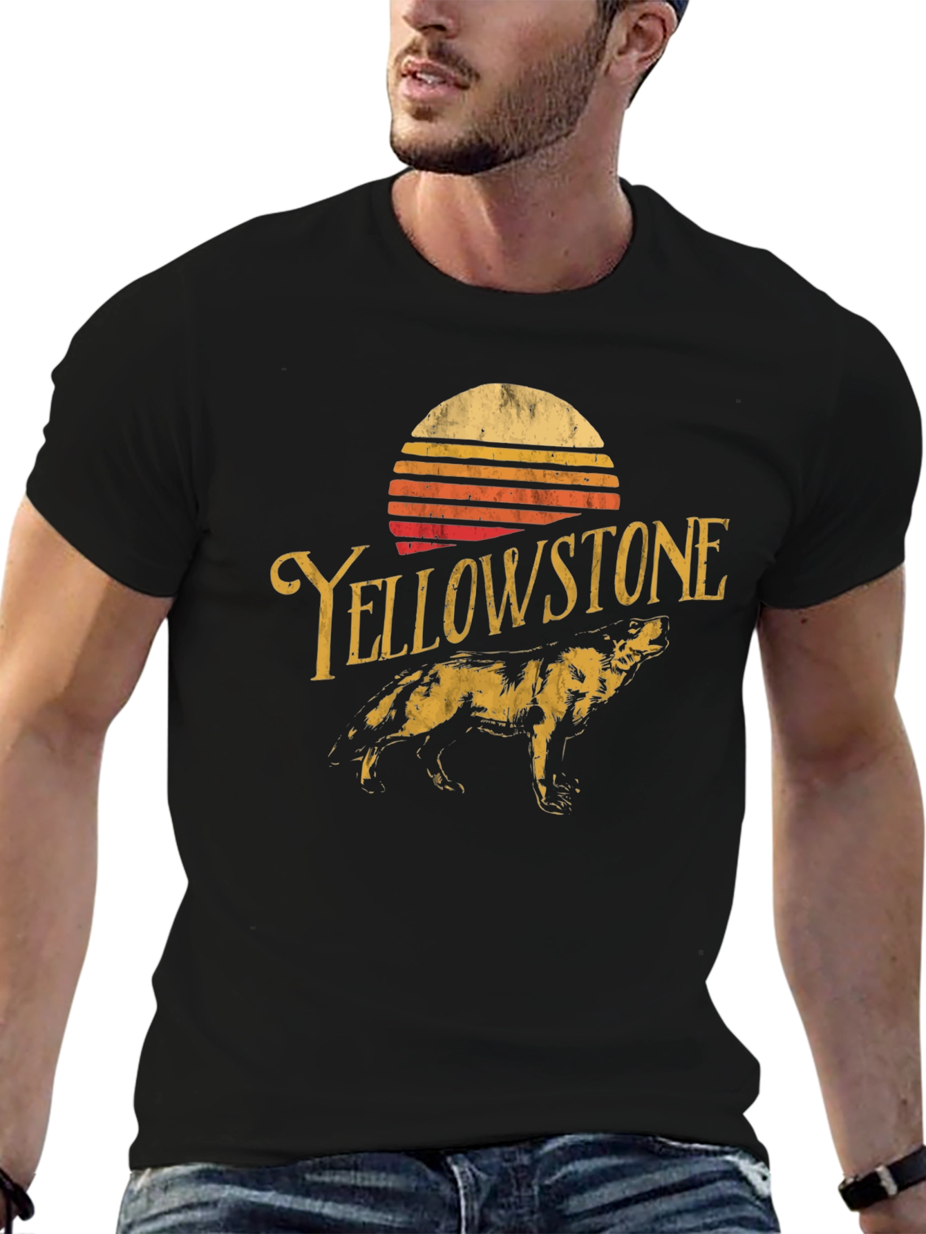 Yellowstone Graphic Tee - Vintage Style Black T-Shirt