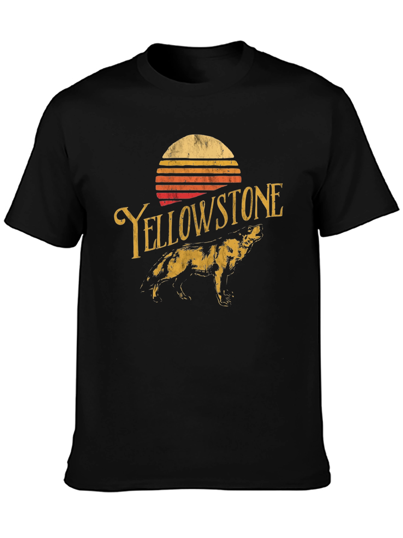 Yellowstone Graphic Tee - Vintage Style Black T-Shirt