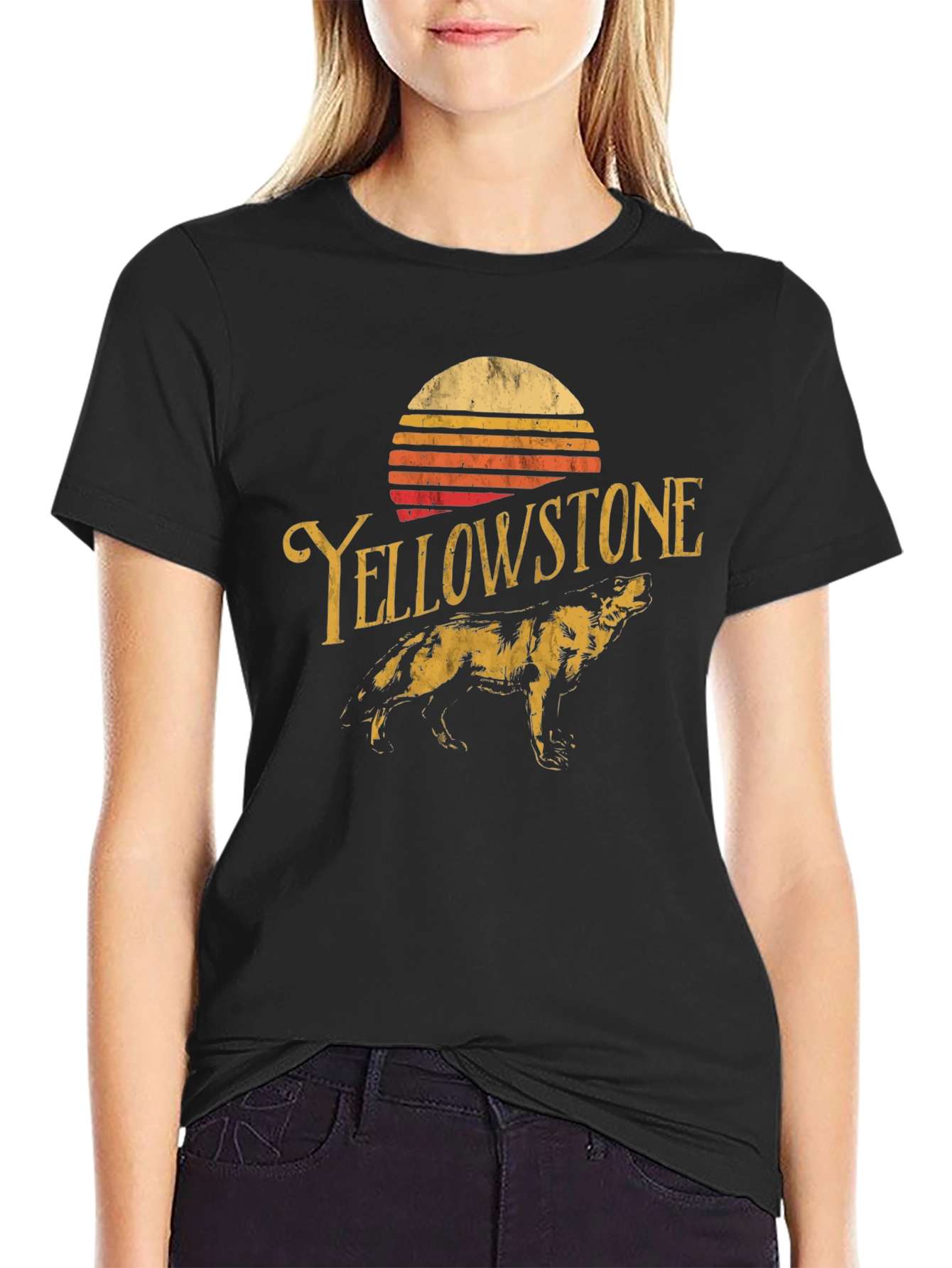 Yellowstone Graphic Tee - Vintage Style Black T-Shirt