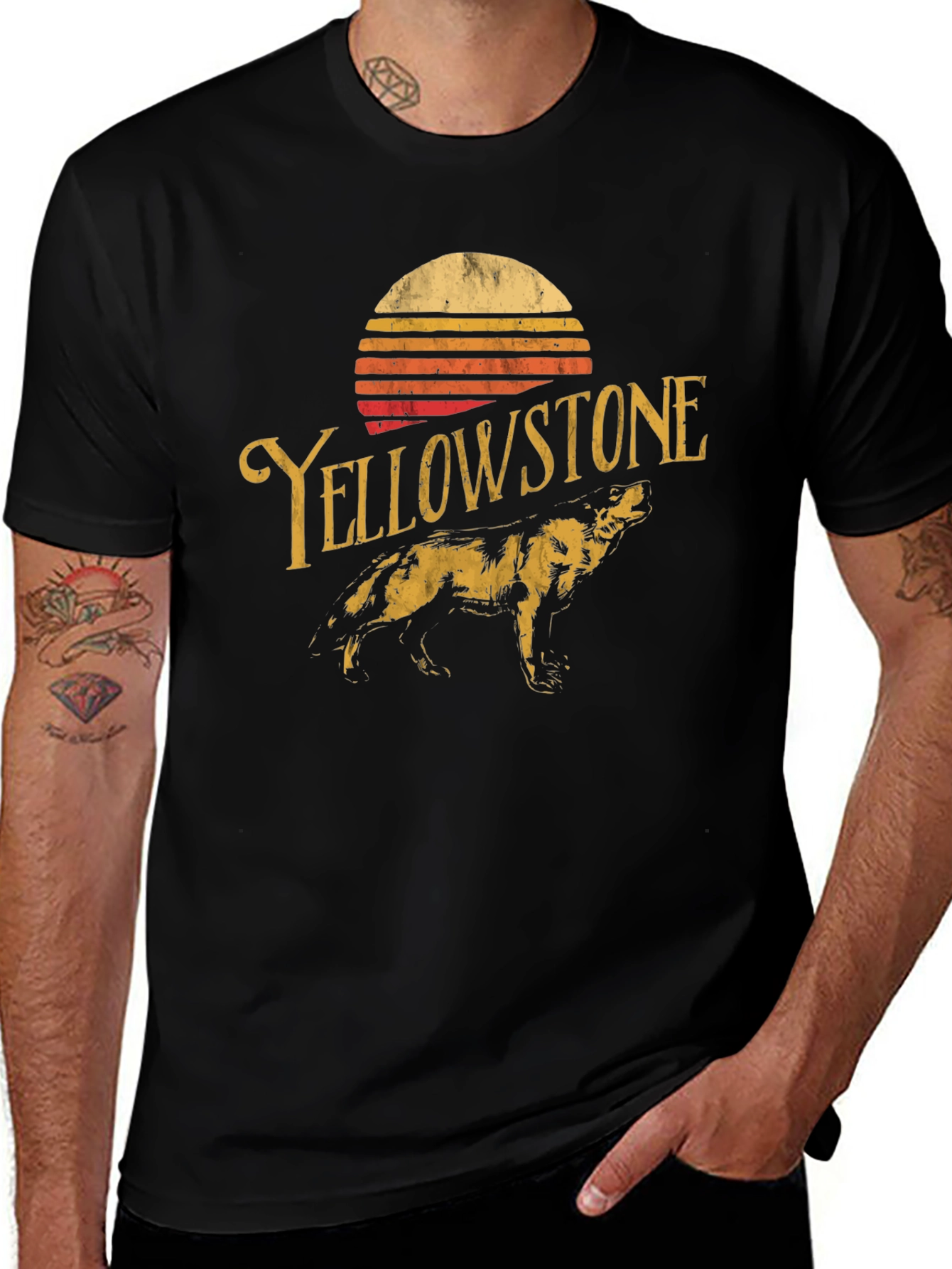 Yellowstone Graphic Tee - Vintage Style Black T-Shirt