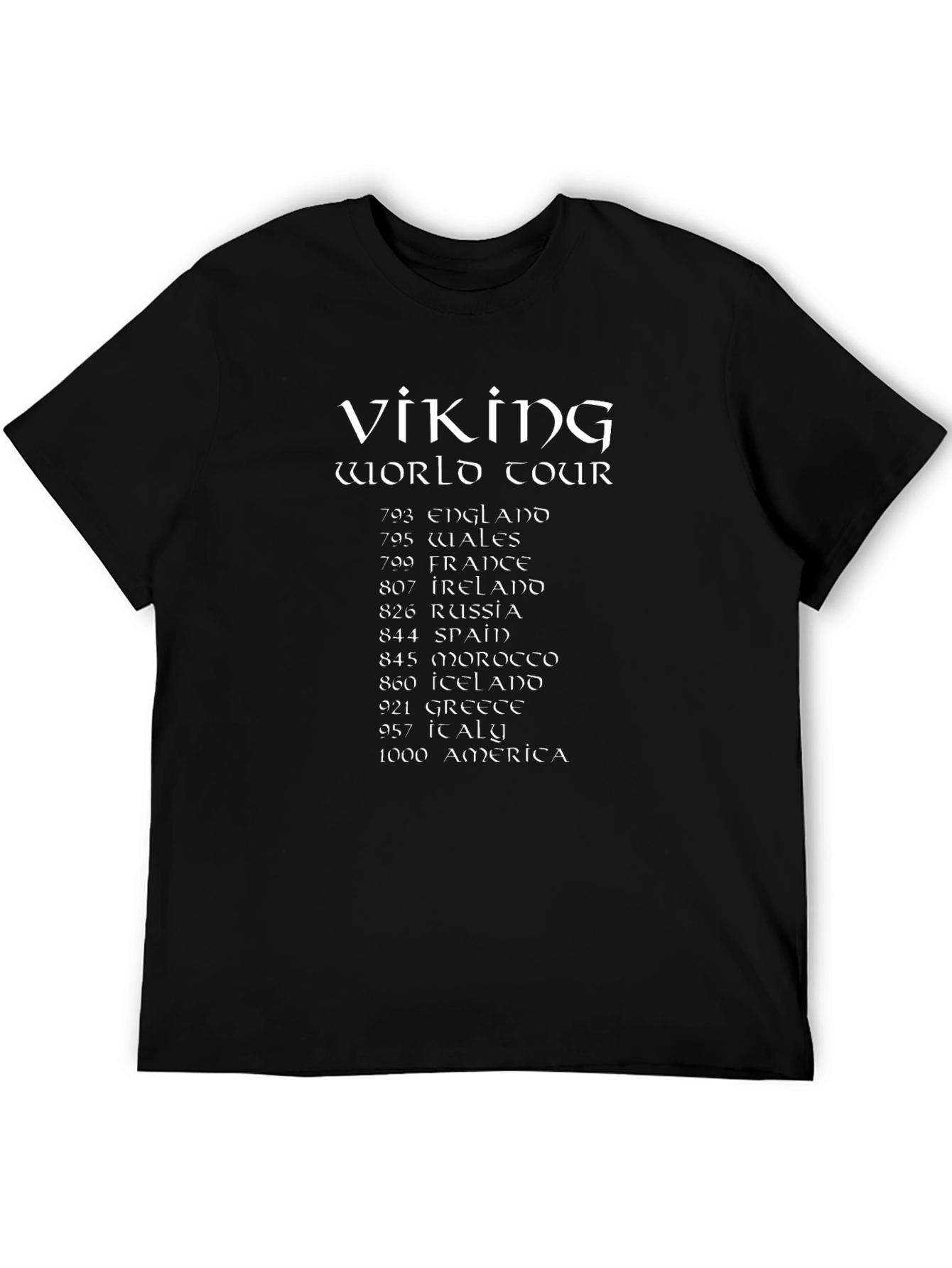 Viking World Tour T-Shirt - Black