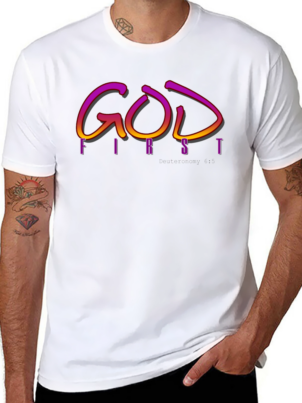 God First Graphic Tee - Stylish Christian Apparel