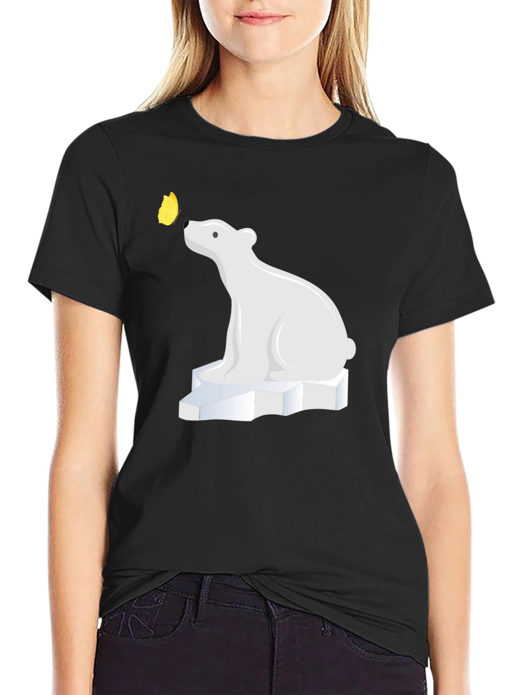 Polar Bear on Ice T-Shirt -  Cool Graphic Tee