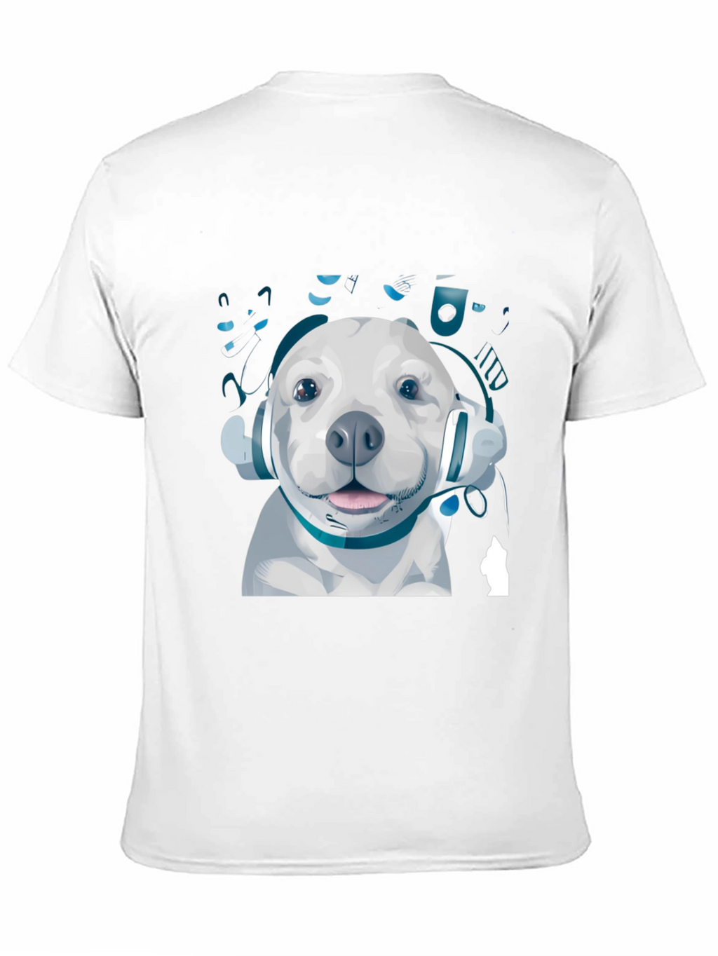 Dog with Headphones Graphic Tee