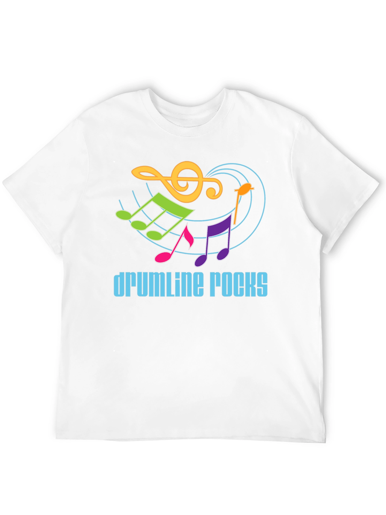 Drumline Rocks Graphic Tee - Music Lover Shirt