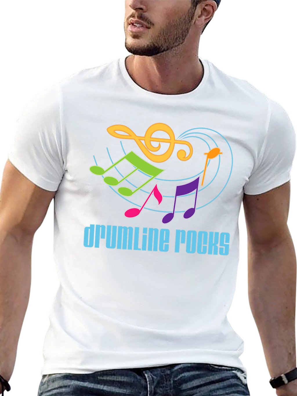 Drumline Rocks Graphic Tee - Music Lover Shirt
