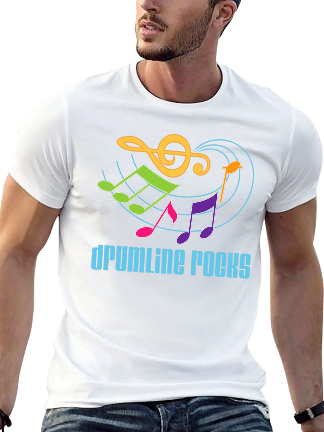Drumline Rocks Graphic Tee - Music Lover Shirt