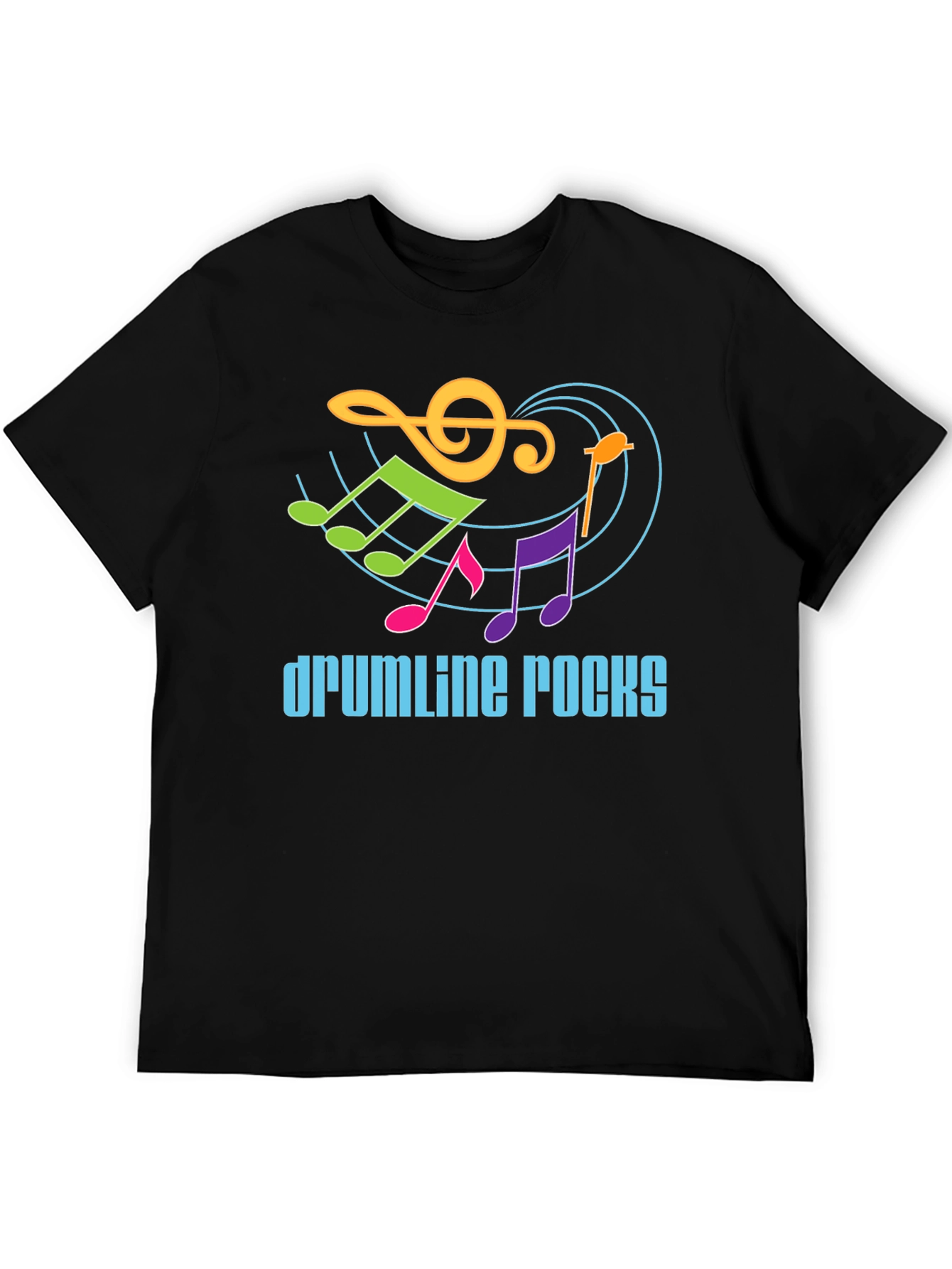 Drumline Rocks Graphic Tee - Music Lover Shirt