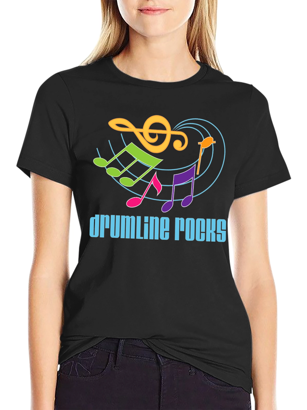 Drumline Rocks Graphic Tee - Music Lover Shirt