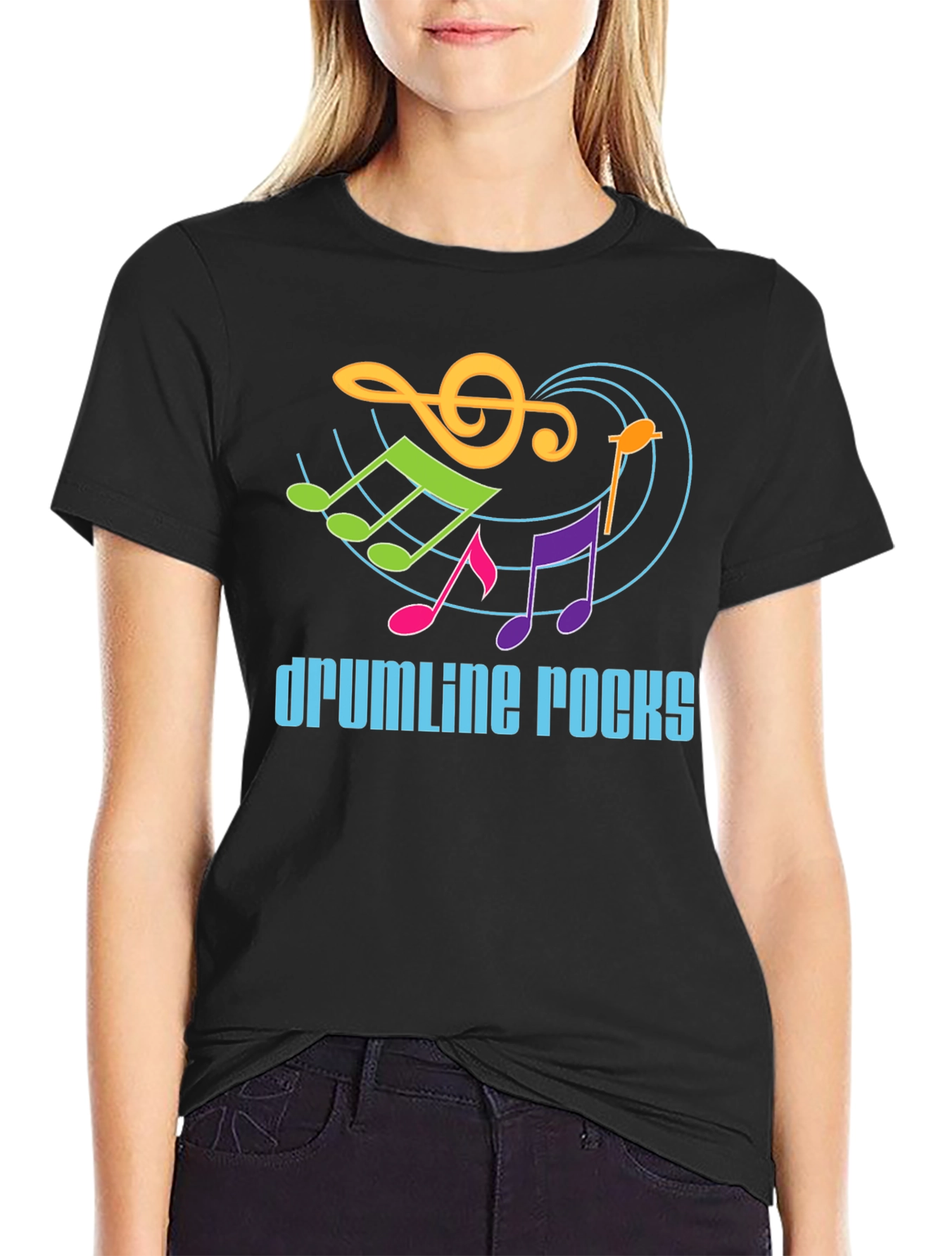 Drumline Rocks Graphic Tee - Music Lover Shirt