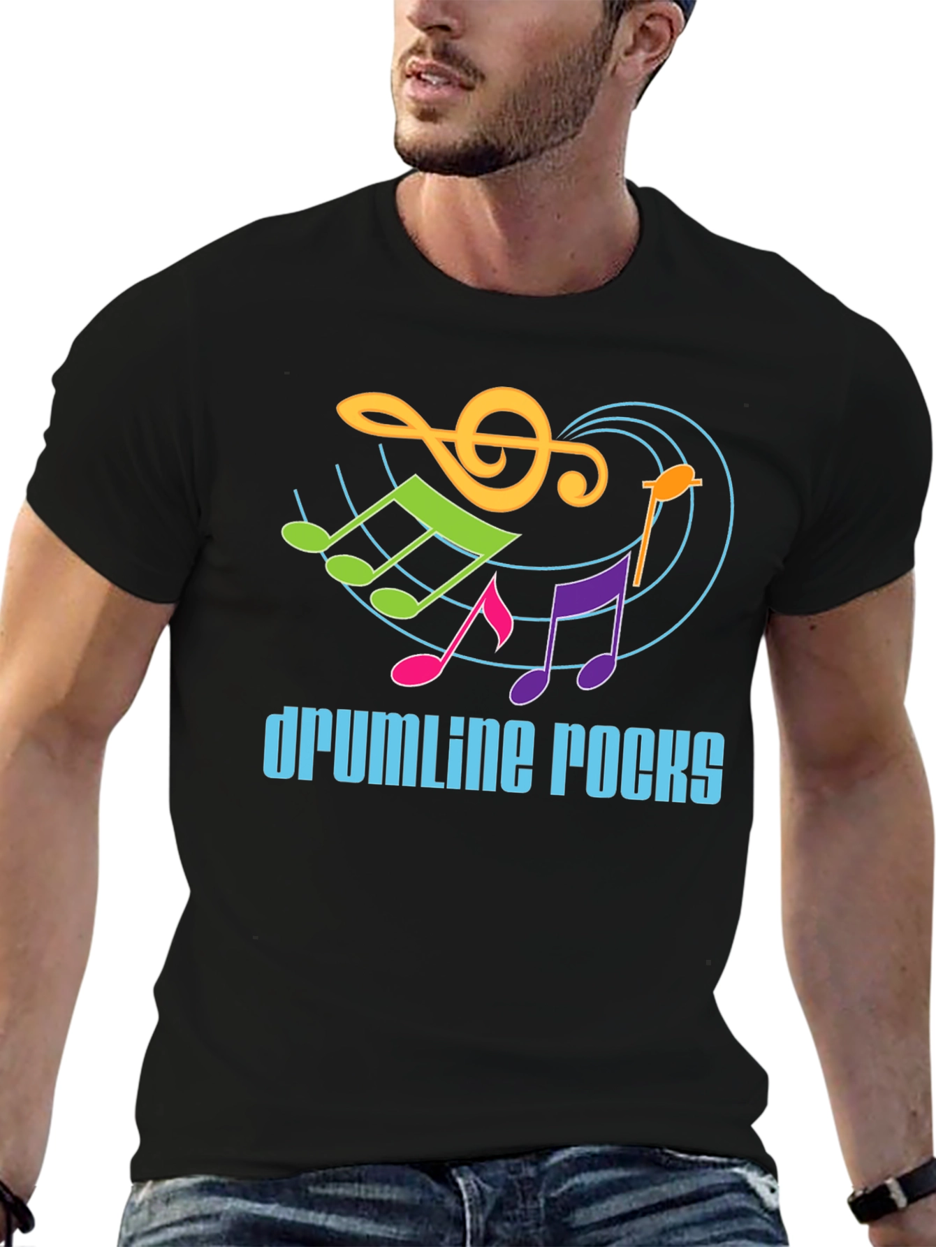 Drumline Rocks Graphic Tee - Music Lover Shirt